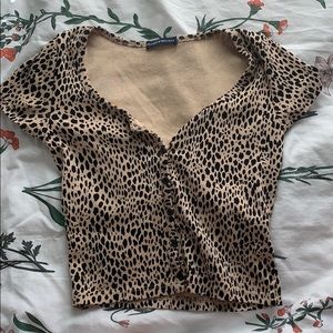 leopard zelly top nwot!!!!!